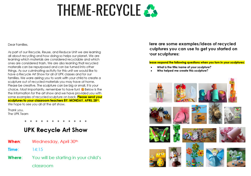 recycle prek